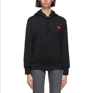 COMME DES GARÇONS PLAY Black Heart Patch Hoodie